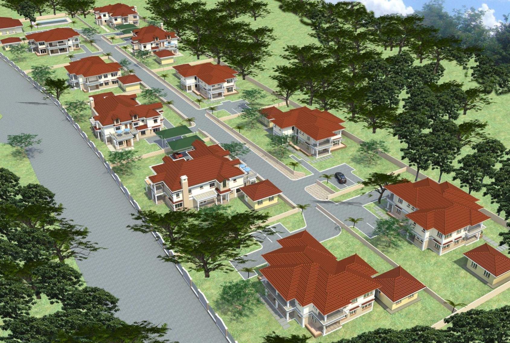 Housing Scheme Langata - Residential Estate Architecture